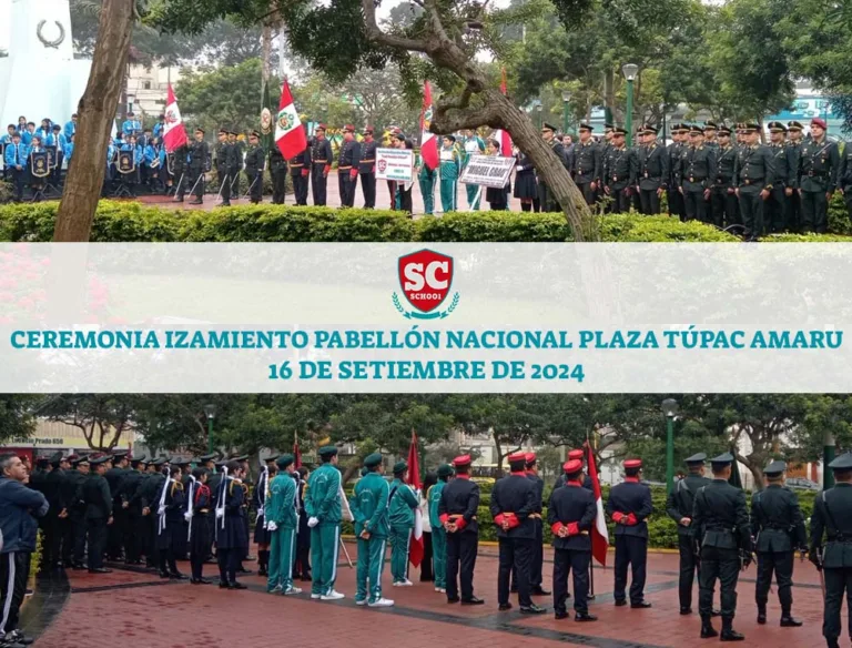 Ceremonia Izamiento del Pabellón Nacional Distrito Magdalena – Colegio Saint Camila´s School